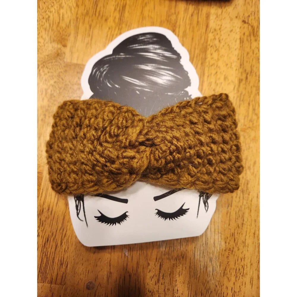 Crochet Ear Warmer – Handmade Winter Headband / Criss Cross Twisted Head Wrap